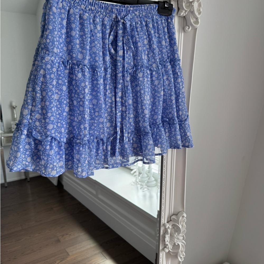 Blue Floral Women's Skirt